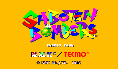 Saboten Bombers (set 1) Title Screen